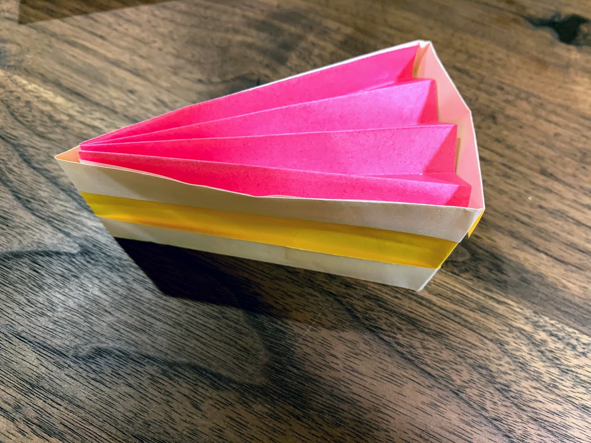 ケーキ 折り紙 簡単 無料の折り紙画像