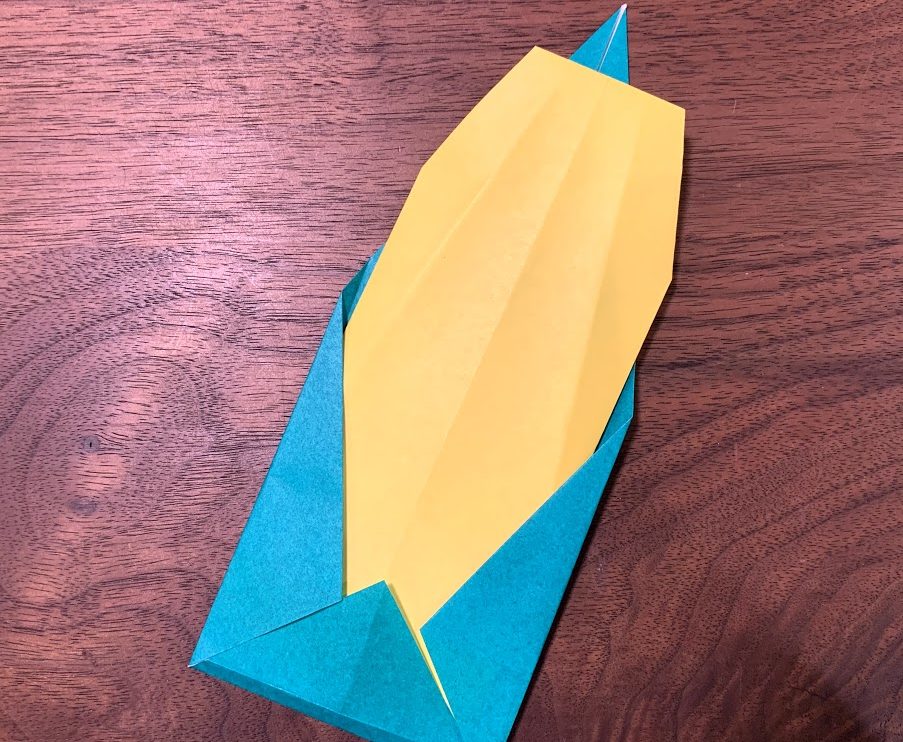折り紙 食べ物の折り方 簡単 とうもろこしの作り方 Kumaーlife