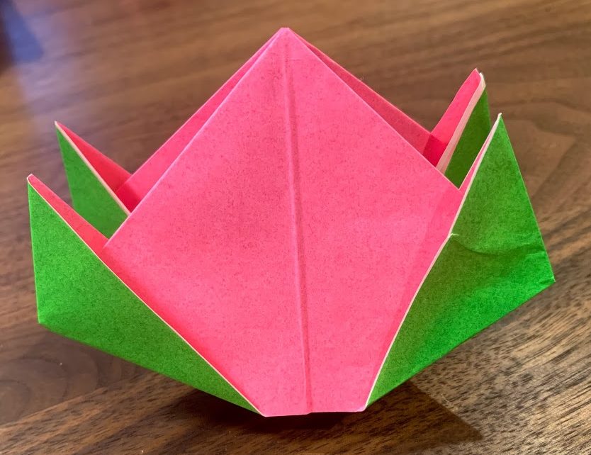 折り紙 食べ物の折り方 簡単 ももの作り方 Kumaーlife